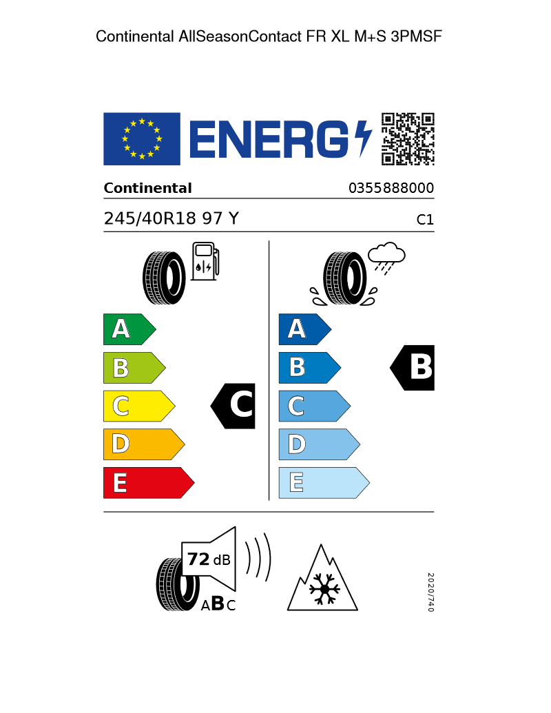 Continental AllSeasonContact 245/40 R18 97 Y XL FR - Saar-Pfalz Handel